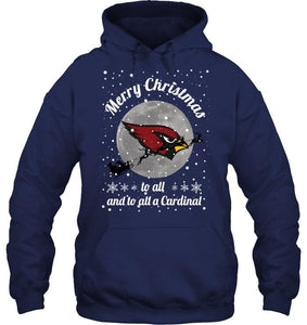 Arizona Cardinals Merry Christmas to all and to all a Cardinal fan shirt