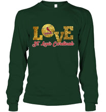 Load image into Gallery viewer, Love St Louis Cardinals glittering T Shirt