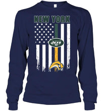 Load image into Gallery viewer, New York New York Jets Buffalo Sabres american flag shirt