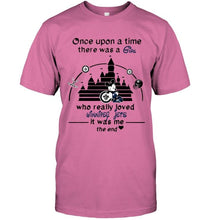 Load image into Gallery viewer, Once upon a time there was girl really loved Winnipeg Jets it was me mickey disney castle shirt