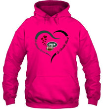 Load image into Gallery viewer, Go Gotham green Go Stealth black New York Jets fan heart shirt