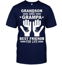 Load image into Gallery viewer, Grandson and grampa best friends for life T Shirt