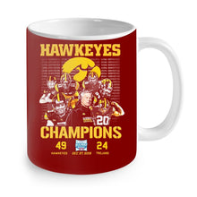 Load image into Gallery viewer, Hawkeyes Champions Holiday Bowl Hawkeyes 49 Trojans 24 shirt by Moteefes store Mug