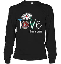 Load image into Gallery viewer, Love my Cardinals St Louis Cardinals daisy fan shirt