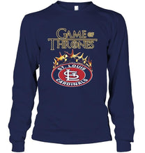 Load image into Gallery viewer, St Louis Cardinals game of thrones crown shirt