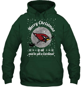 Arizona Cardinals Merry Christmas to all and to all a Cardinal fan shirt