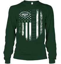 Load image into Gallery viewer, Best New York Jets dad ever american flag shirt