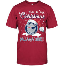Load image into Gallery viewer, This is my christmas New England Patriots pajama shirt t shirt