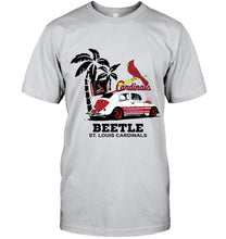Load image into Gallery viewer, Beetle St Louis Cardinals on beach shirt