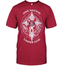Load image into Gallery viewer, One nation under god St. Louis Cardinals jesus cross