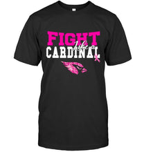 Load image into Gallery viewer, Fight like a Cardinal Arizona Cardinals br east cancer support fan shirt