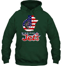Load image into Gallery viewer, Winnipeg Jets Manitoba 4th July independence day american flag shirt