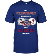 Load image into Gallery viewer, I'm Boston College Eagles on Saturdays and New England Patriots on Sundays shirt