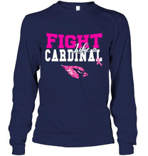 Load image into Gallery viewer, Fight like a Cardinal Arizona Cardinals br east cancer support fan shirt
