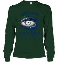 Load image into Gallery viewer, New England Patriots girl classy sasy and a bit smart asy glitter pattern eye t shirt