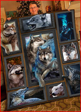 Load image into Gallery viewer, wolves roar wild beast lover blanket