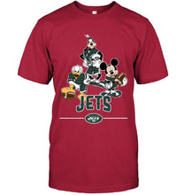 Load image into Gallery viewer, New York Jets mickey donald goofy fan shirt