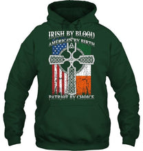 Load image into Gallery viewer, Irish by blood american by birth patriot by choice 2 Black T Shirt