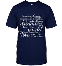 Load image into Gallery viewer, George Strait I Cross My Heart lyric shirt