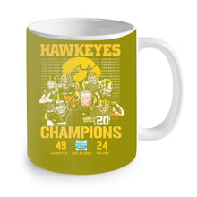 Load image into Gallery viewer, Hawkeyes Champions Holiday Bowl Hawkeyes 49 Trojans 24 shirt by Moteefes store Mug