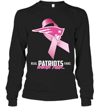 Load image into Gallery viewer, New England Patriots real fans wear pink br east cancer support shirt