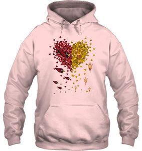 Arizona Cardinals Patriots and Arizona State Sun Devils tiny hearts shaped fan shirt