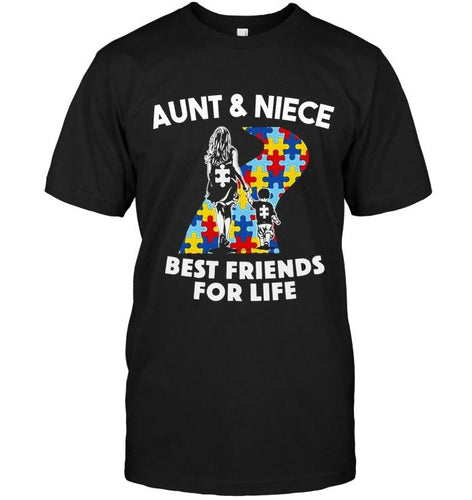 Autism aunt & niece best friends for life shirt