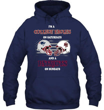 Load image into Gallery viewer, I'm Boston College Eagles on Saturdays and New England Patriots on Sundays shirt