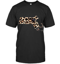 Load image into Gallery viewer, New England Patriots Leopard State Map love shirt