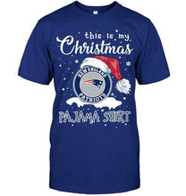 Load image into Gallery viewer, This is my christmas New England Patriots pajama shirt t shirt