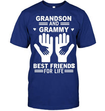 Load image into Gallery viewer, Grandson and grammy best friends for life T Shirt