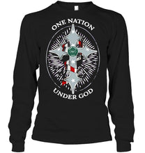 Load image into Gallery viewer, One nation under god New York Jets jesus cross T Shirt