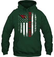 Load image into Gallery viewer, Best Arizona Cardinals dad ever american flag shirt