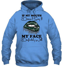 Load image into Gallery viewer, If my mouth doesn't say it my face definitely will New York Jets lips shirt