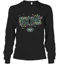 Load image into Gallery viewer, New York Jets christmas fairy lights t shirt