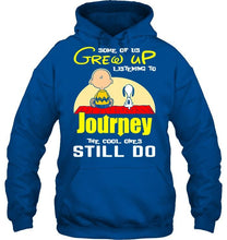 Load image into Gallery viewer, Some of us grew up listening to Journey the cool ones still do snoopy shirt