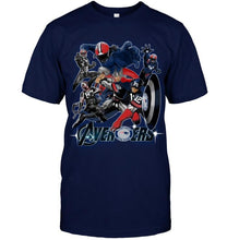 Load image into Gallery viewer, New England Patriots The avengers assemble fighting simpson shirt