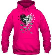 Load image into Gallery viewer, New York Jets dual colors tiny heart shaped shirt