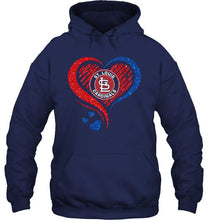 Load image into Gallery viewer, St Louis Cardinals heart glittering shirt