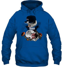 Load image into Gallery viewer, Fear the New England Patriots jack skellington halloween harvest field shirt