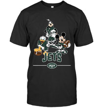 Load image into Gallery viewer, New York Jets mickey donald goofy fan shirt