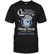 Load image into Gallery viewer, New England Patriots Queen classy sasy and a bit smart asy shirt
