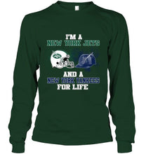 Load image into Gallery viewer, i'm a New York Jet and a New York Yankee for life shirt