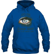 Load image into Gallery viewer, New York Jets girl classy sasy and a bit smart asy glitter pattern eye t shirt