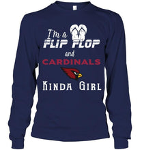 Load image into Gallery viewer, I'm a flip flop and Arizona Cardinals kinda girl shirt