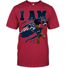 Load image into Gallery viewer, I am groot loves New England Patriots fan t shirt