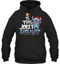 Load image into Gallery viewer, Is this jolly enough Stitch christmas lover shirt