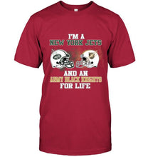 Load image into Gallery viewer, i'm a New York Jet and an Army Black Knight for life shirt