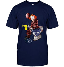 Load image into Gallery viewer, IT Stanford Cardinal in toilet halloween hoodie