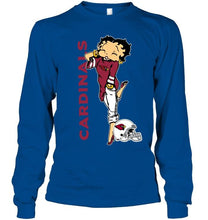 Load image into Gallery viewer, Arizona Cardinals betty boop fan shirt